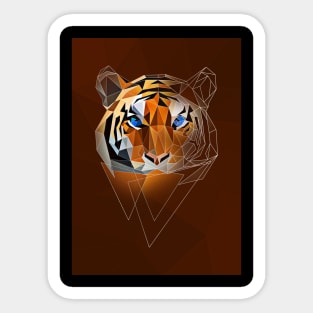 Low poly tiger Sticker